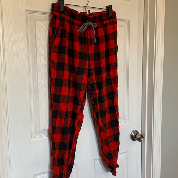 aerie flannel pajama jogger